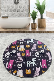 Mijölnir Park Cat Djt Alfombrilla de baño Multicolor 100 cm